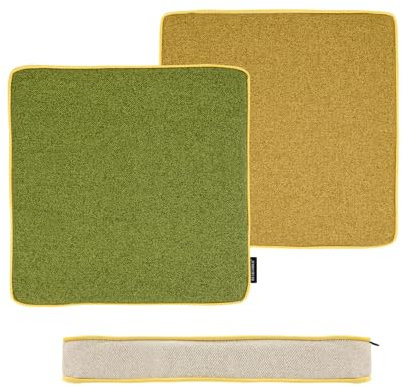 REMEMBER Sitzkissen Wasabi - B 40 x T 40 x H 5 cm - 4-farbiges Kissen inkl. Füllung