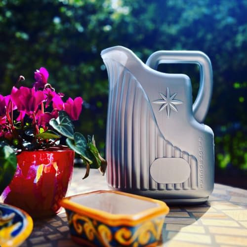 Bidonboccal | Annaffiatoio circa 5 Litri, Annaffiatoio da Giardino, Grigio, 9X23X28 Brevettato