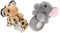 BESTonZON 2 Pz Pop Cerchio Braccialetto Braccialetti Schiaffo Partito Scatta Di Partito A Tema Braccialetto A Scatto Bambini Animali Di Peluche Braccialetto Per I Bambini Fasce