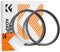 K&F Concept 2 Stück Step Up Ring Filter-Adapterring 49-67mm,Objektiv-Adapterring für Filter aus Aluminium-Legierung in Flugzeugqualität