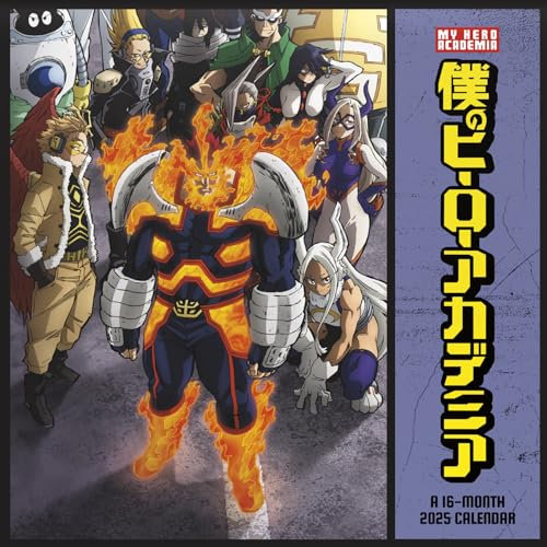 MY HERO ACADEMIA 16 MONTH 2025 WALL CALENDAR