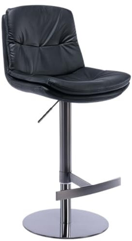 DRMEE Barhocker Höhenverstellbar Barhocker Pu-Leder Barstuhl Aus Gebürstetem Edelstahl Mit Robusten Thekenhockern Bar Hocker(D)