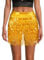 OFFCUP Glitzer Pailletten Quasten Rock für Bauchtanz, Damen Fransen Festival Glitzerrock, Rave Kostüm, Quastenrock für Fasching Karneval Party - Gold (Maximaler Taillenumfang 80cm)