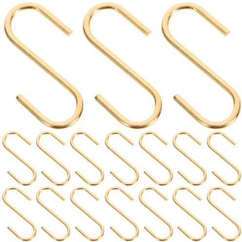POPETPOP 25pcs Collegamento Gancio Appendiabiti Piccolo Gancio A S Gancio Per Mensole Pentole Vasi Con Gancio Portachiavi Gancio Per Appendere Le Piante Gancio Per Appendere Ganci Per Appendiabiti