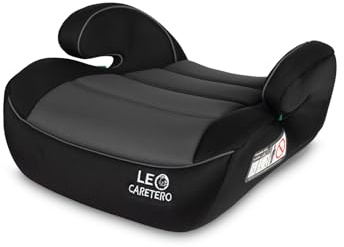 CARETERO - i-Size Autositz für Kinder 125-150 cm - Auto Sitzerhöhung für Kinder für Fahrzeuge mit 3-Punkt-Gurten - Ergonomische Armlehnen - Weiche, Abnehmbare Polsterung - Graphit