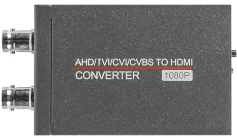 Laroal AHD/TVI/CVI/CVBS to HDMI Converter Camera Signal Converter 1080P Video Adapter Suitable for Shopping Malls Home Transportation