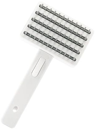 Dog Hair Brush, Comfortable Pet Grooming Brush, Sturdy Ergonomic Design for Puppy Care Showering, Massaging, Bathing, Detangling, Dematting, 7.48x3.94x1.77 inches, 128 g
