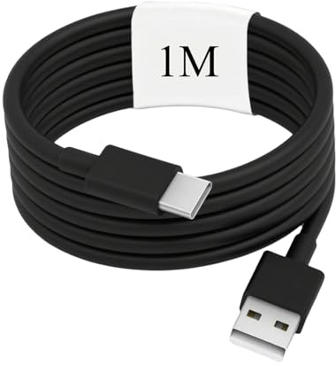 Car Charger Cable USB A to USB C Compatible for iPhone 16 Pro Max 15 Plus iPhone 17 Air, iPad, Kindle Charger Cable UK, Samsung Flip/Fold 7 6 5 4 S25 S24 A16 A15 A35 A34 A56 A55 A54, Pixel 9 8 7 6(1M)