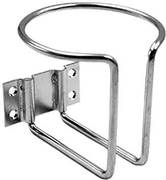 WHAMVOX Stainless Steel Kayak Cup Holder for Boat Water Bottle Storage Tilt Drink Holder Accessory with Stable Design for Kayaking and Boating Use