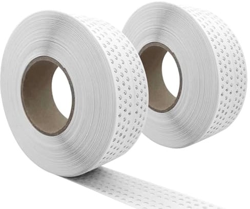 2 Stück Fugenband Selbstklebend, 40M*5CM Nahtabdeckband, Kantenschutz Eckschiene für Trockenbau, Gipskarton, Dichtungsband, Fugenband Selbstklebend zum Verbinden von GK-Platten,Trockenbau Kantenschutz