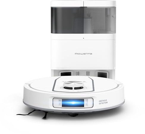 Rowenta X-PLORER Serie 580 Max, Robot aspirateur Laveur, Auto-Nettoyage et séchage des serpillières, Collecte Auto de la poussière, 10000 Pa, RR9547E0