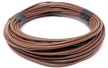 Dun-Bri DBG Single Core Thin Wall Automotive Cable – 1.0mm² (16.5A) – 17 AWG – High Temp PVC Insulation – Ideal for 12V Auto, Marine & Electrical Projects (Brown, 10 Metre)