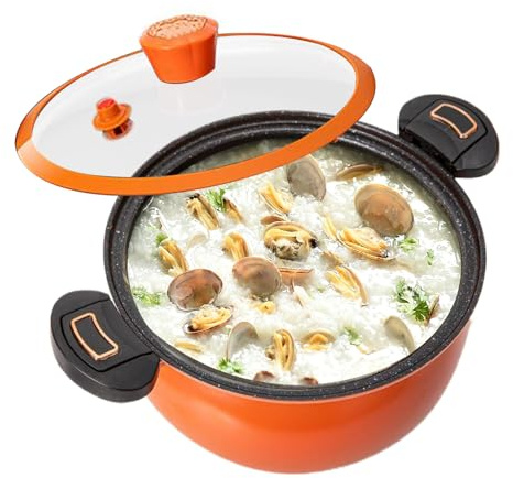 Cocotte Minute, Cooking Pot | Non-Stick Pressure Cooker with Transparent Lid for Soups Stews and Cooking on Home Induction