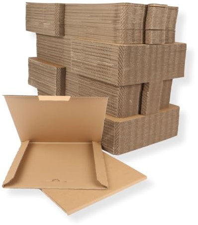 200 St. Deluxe Versandkartons für eine LP Schallplatte 325x325x4 mm Kartonage für Vinyl LP Maxi 12 Zoll extra stark