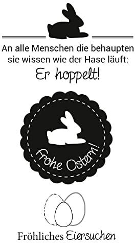 Clear Stamps Der Hase hoppelt 3 Teile 10,5x7,4cm Silikon