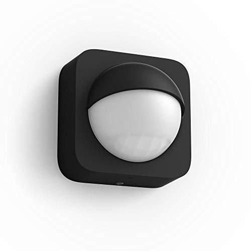 Philips Hue Outdoor Motion Sensor, Synthetic Polymer (PMMA), Black & White