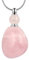 KYEYGWO Rose Quartz Aromatherapy Essential Oil Diffuser Scent Locket for Men Women, Healing Crystal Perfume Bottle Pendant for Necklace
