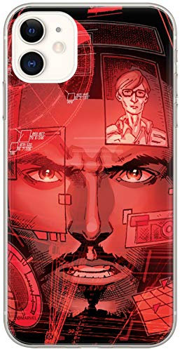 ERT GROUP mobile phone case for Apple Iphone 11 original and officially Licensed Marvel pattern Iron Man 016 optimally adapted to the shape of the mobile phone, case made of TPU
