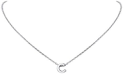 FindChic Collier femme charm C Initiale chaîne pendentif femme 40+5cm