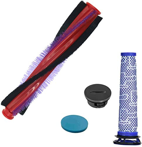JoyBros 18,5 cm Cepillo Rodillo Filtro y cepillo Tapa para Dyson V6 963830-01 SV03 DC58 DC59 SV073 DC62 Repuestos para aspiradoras