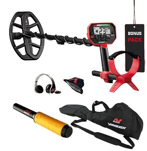 Minelab Vanquish 440 Metal Detector, Multi-IQ, Promo Pinpointer PRO Find 15, for Beginners and Hobbyists