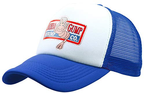 Danlai Unisex Truck Baseball Mesh Cap Einstellbare Snapback Bubba Gump Baseballkappe Shrimp Gestickte Hüte Blau