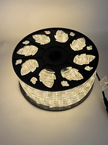 LEDZEIT - Profi Serie - LED Licht Strip 50m Außen und Innen, Rope light, 230V, Warmweiß, Dimmbar, Kürzbar. Erweiterbar, Light Tube, Leiste, Wasserdicht, für Gebäude, Geschäft, Projekt, Dekoration