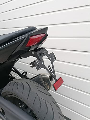 Kennzeichenhalter GroFaTec EVO Set für Suzuki SV 650 Bj 2016-2022 Kennzeichenträger sv650 Nummernschild Träger Halter kurzes Heck Heckumbau Porta Targa