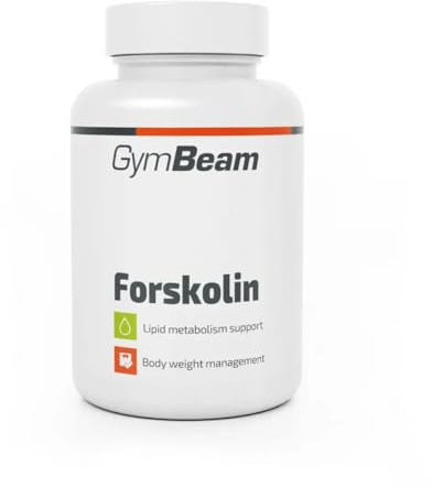 GymBeam Forskolin (Kapseln) - enthält Coleus Forskohlii Extrakt, 10 mg Forskolin (indische Buntnessel) pro Tagesdosis, beliebter Fatburner zur Testosteronförderung, 100% Vegan