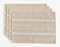 Wracra Tischset 4er Set, Tischsets Abwaschbar 30 x 45 cm, Platzset Waschmaschinenfest Mandelgelb Stoff, Baumwolle Leinen Tischsets Platzsets für Tisch, Küche, Essen (Mandelgelb)