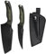 OREMAKE Monsoon Set di coltelli da cucina per esterno, coltello macellaio, Coltelli da Chef, Coltello da Disosso, Full Tang, coltello mannaia con fodero in pelle per Campeggio, barbecue e cucina.