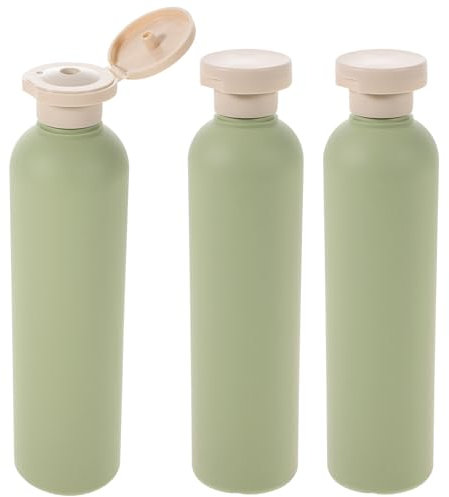 Operitacx 3 X 250 Ml Flacons De Voyage Compressibles Avec Couvercle Rabattable, Récipients En Plastique Vides Et Rechargeables, Pour Produits De Toilette, Shampooings, Lotions, Huiles
