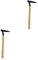 Yardwe 2 STK Dreieckige Holzhacke Dreieckige Hacke Dreieckige Unkrauthacke Geschweißte Gartenhacke Koreanische Handhacke Multitools Gartenhacke Hacke Graben Hacke Metall Hölzern Handlich