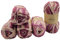 5 x 100 Gramm Sockenwolle Ilkadim Export Wooltime mehrfarbig, 75% Superwash Wolle, 500 Gramm Strickwolle für Stricksocken und Strümpfe (beere rosa weiss 11020)