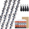 Savior 4 catene per motosega 1910V6-4, 10 cm, 80TXL Speed Cut per motoseghe a batteria Makita DUC101 UC100D (0,325LP 1,1 mm, 26TG)