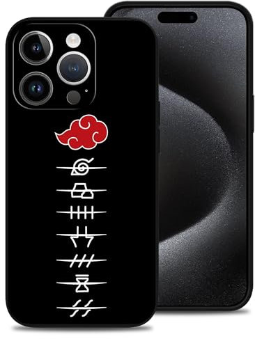 Vauiwiaie Anime Phone Case Design for iPhone 15 Pro Japanese Anime Phone Case Full Body Protective Anti-Scratch Shockproof Soft TPU Case Phone Cover for iPhone 15 Pro 6.1 inch