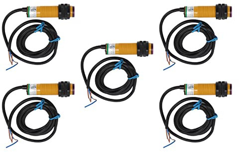 Infrarot-Lichtschranke, 5 Stück, Infrarot-Lichtschranke, Normalerweise Offen, 10 Bis 30 Cm, Erkennung von IP65-Hindernisvermeidung, Fotoelektrische Sensoren