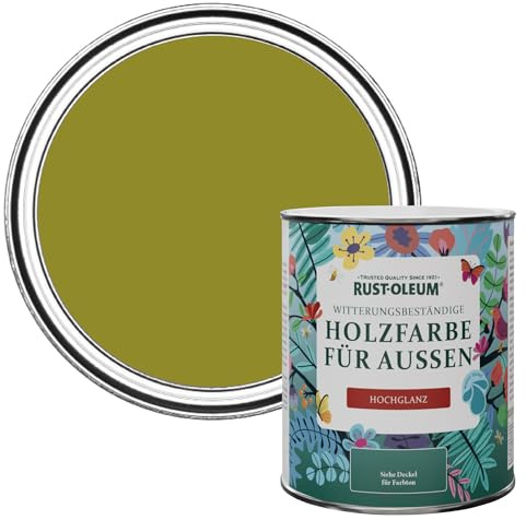Rust-Oleum Green Mould-Resistant Garden Paint in Gloss Finish - Pickled Olive 750ml