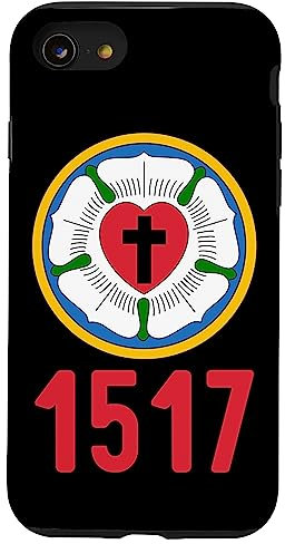 Hülle für iPhone SE (2020) / 7 / 8 Lutheran 1517 Protestantische Reformation Martin Luther Rose