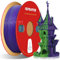 RepRapper Pla Matt 3D Printer Filament, Dual Colour PLA Filament 1.75 mm, Dimensional Accuracy +/- 0.03 mm, 1 kg Multiple Colour PLA Filament, 3D Printing Filament for 3D Printer, Matte Lila/Grün