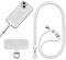 Cordon Para Movil Correa Movil Universal，Pegatinas Metálicas Para Teléfonos Móviles, Cuerdas Ajustables, Tirantes O Tirantes Para Liberar Las Manos. (Blanco)