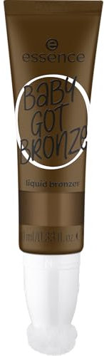 essence BABY GOT BRONZE liquid bronzer, Nr. 50, Braun, langanhaltend, definierend, Einfach zu entfernen, natürlich, vegan, ölfrei, ohne Parabene, ohne Mikroplastikpartikel, 1er Pack (10ml)