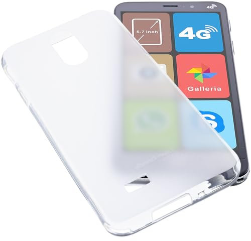 foto-kontor Custodia compatibile con cellulari Brondi Amico Smartphone S+B Nero cover in gomma TPU di colore transparente