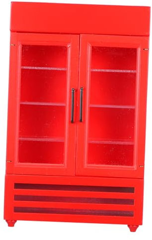 TOYANDONA Mini Refrigerador De Juguete para Casa De Muñecas Congelador De Puertas Muebles De Cocina Miniatura Accesorios para Escenarios De Infantil