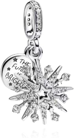 MGIUL Charms 925 Sterling Silber Schneeflocke Perlen Weihnachtstag Halloween Geburtstag Weihnachten Schmuck Geschenk für Damen