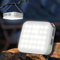 Quntis Camping Light Rechargeable, Solar/USB C Powered LED Camping Lantern, IPX6 Waterproof Camping Lamp, Dimmable 4 Colour Temperatures Camping Tent Light with 4000mAh Power Bank for Hiking-White