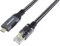 PremiumCord Câble Ethernet USB-C Vers RJ45 10/100/1000 mbit/s, Cat 6 FTP, USB-C Mâle Vers RJ45 mâle, USB 3.2 Gen 1, Câble Tressé Robuste, Couleur Space Grey, Longueur 1 m