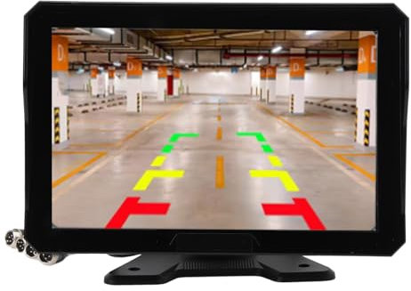 4 Cámaras de Vigilancia Completa para Coche, Pantalla HD de 10,1 Pulgadas, Asistencia de Estacionamiento, para Remolques RV, Camiones, Quinta Rueda