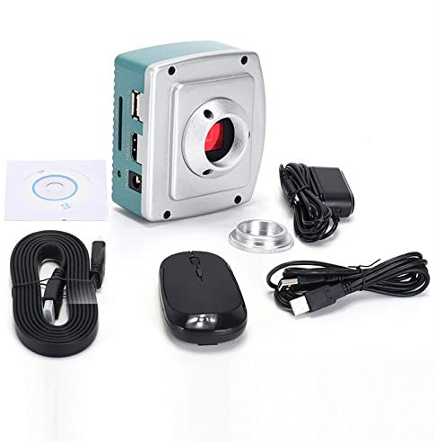 Microscope Accessories 14MP 1080P 60FPS HDMI USB Electronic Industrial Microscope Camera Digital Video Microscope Camera For Phone PCB Repair Full HD Durability And Reliable Performance