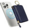 Ｈａｖａｙａ Porte-Cartes Magnétique Compatible avec Magsafe Portefeuilles 7 Fentes avec Porte clé zippé pour iPhone 16/15/14/13/12 série pour Magsafe Wallet - Bleu